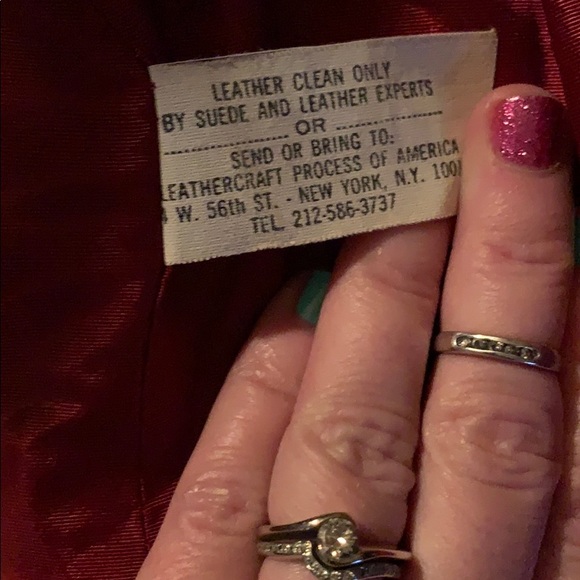 Vintage 24K Leather Red Leather Jacket - Picture 5 of 6